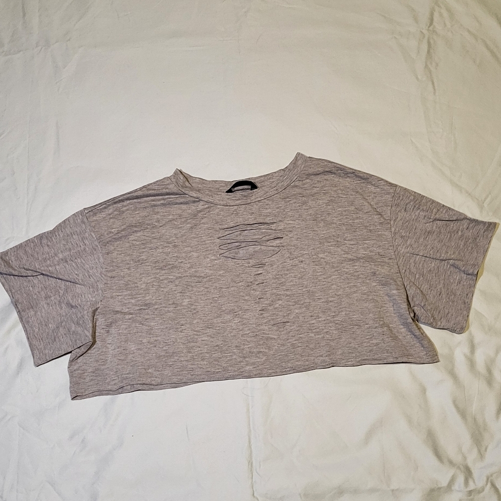 Gray Short Sleeve T-Shirt
